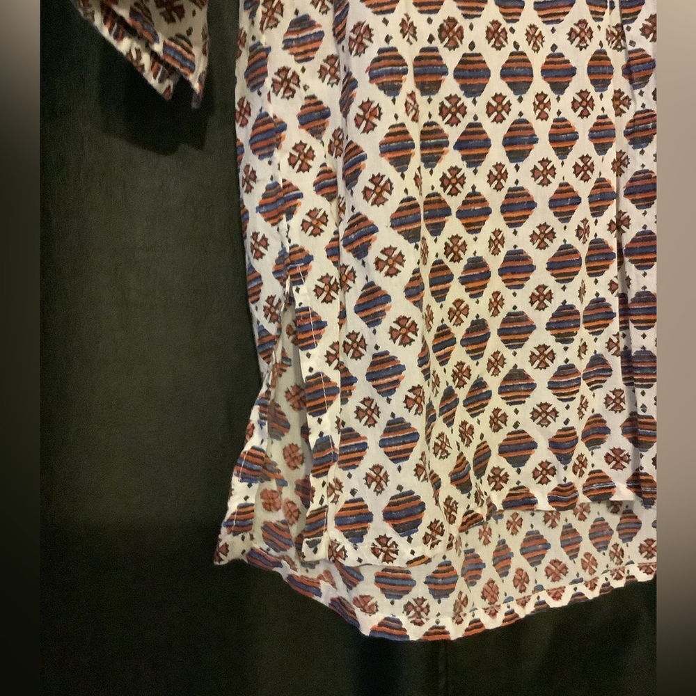 Roberta Roller Rabbit Abstract Blouse Top Size xs - Picture 4 of 7